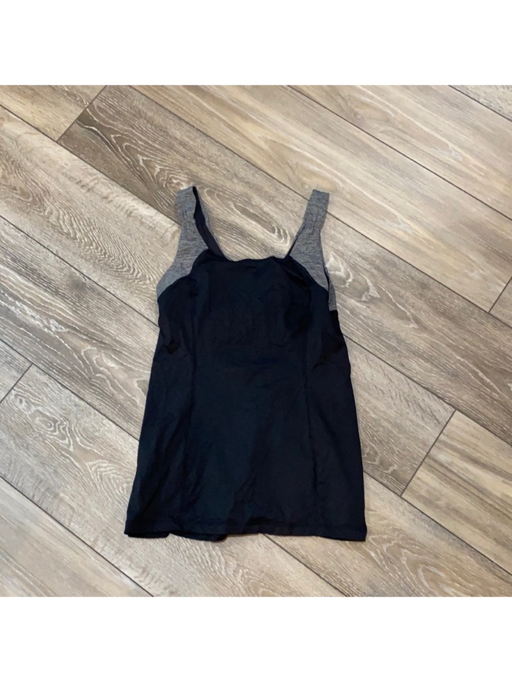 lululemon athletica Black Tank with Gray Straps
